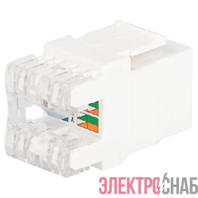 Люк 18-8002-01 коннектор RJ45 CAT6 UTP Keystone бел. Эра Б0063290