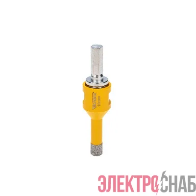 Коронка алмазная профессиональная по керамограниту и железобетону М14 вакуумное спекание 10мм для УШМ Kranz KR-92-1003