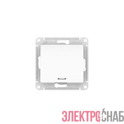 Выключатель 1-кл. Glossa (сх. 1а) 10AX с подсветкой быстрозажим. клем. механизм бел. SE GSL000113S