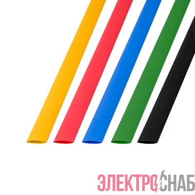 Набор трубок термоусадочных ТУТ 10.0/5.0мм 1м (уп.50шт) 5 цветов Rexant 29-0160