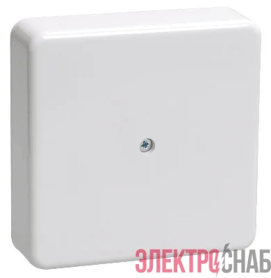 Коробка распаячная ОП КМ 75х75х20 бел. IEK UKO10-075-075-020-K01-E
