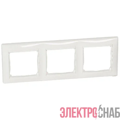 Рамка 3-м Valena горизонт. бел. (DIY-упак.) Leg 694242