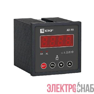 Амперметр цифровой AD-721 1ф на панель 72х72 EKF ad-721