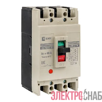 Выключатель автоматический 3п 63/40А 25кА ВА-99М PROxima EKF mccb99-63-40m