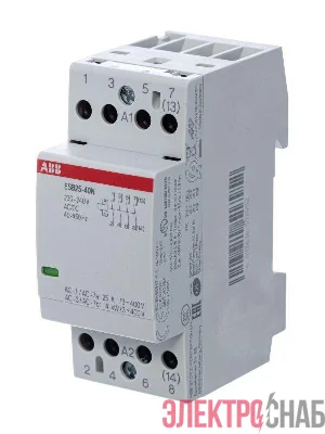 Контактор ESB25-40N-06 модульный (25А АС-1 4НО) катушка 230В AC/DC ABB 1SAE231111R0640