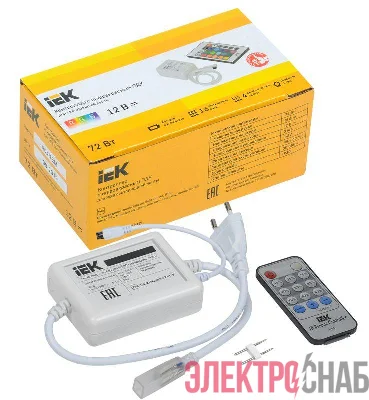 Контроллер с ПДУ ИК MONO 1 канал 220В 3А 360Вт IEK LSC1-MONO-360-IR-20-220-B