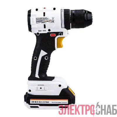 Дрель-шуруповерт аккумуляторная бесщеточная Li-Ion 20В 55Нм (кейс 2 аккум. 2А.ч) Kranz KR-PT-055