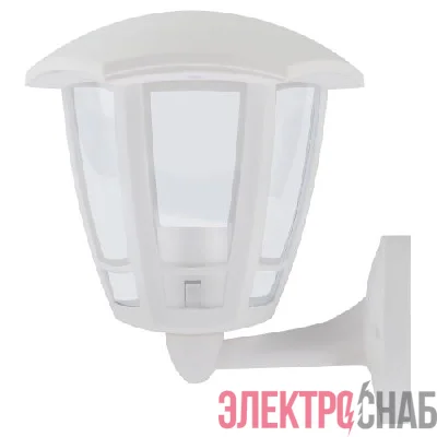 Светильник светодиодный садово-парковый ДБУ 07-8-005 3000К Дели 1 8Вт 3000К IP44 6 гранный настенный бел. Эра Б0064225