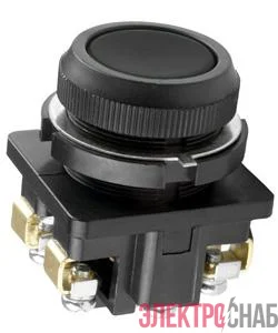 Кнопка КЕ-011/1 2з цилиндр 10А 660В IP40 черн. Электротехник ET507206