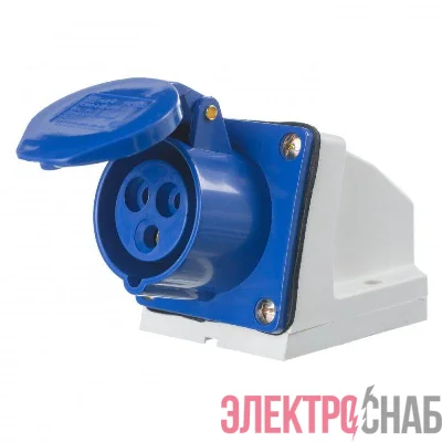 Розетка стационарная ОП 113 РС-102 16А 2P+PE 220В IP44 DEKraft 26028DEK