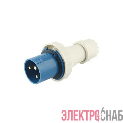 Вилка переносная PPC 033 2Р+РЕ 63А 220В IP67 Pro JazzWay 5072398