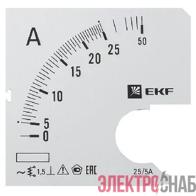 Шкала сменная для A721 25/5А-1.5 PROxima EKF s-a721-25