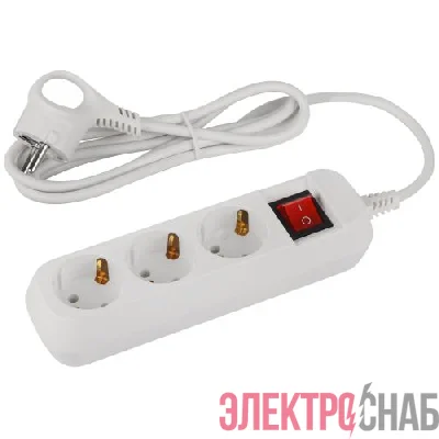 Удлинитель 3х1.5м с заземл. с выкл. ПВС 3х0.75 UDL-10-315-ES Greenline Эра Б0065051