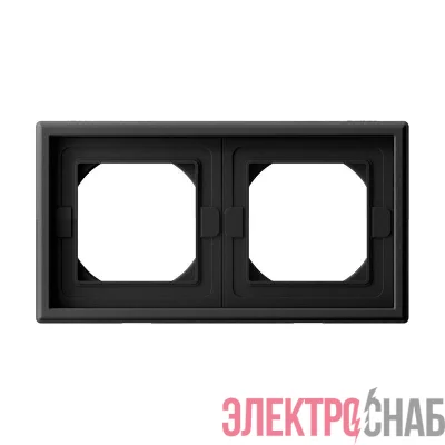 Рамка 2-м ArtGallery IP44 карбон SE GAL441002