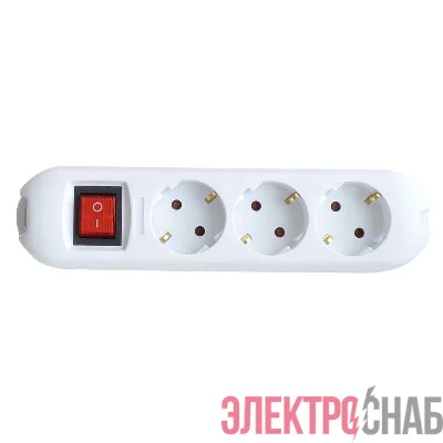 Колодка удлинителя 3GS-SMART 3-м с выкл. 5430 16А с заземл. IN HOME 4690612010489