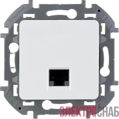 Розетка информационная RJ45 Inspiria CAT.6 UTP бел. Leg 673830
