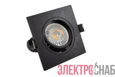 Светильник 10Вт GU5.3 IP20 LED встраив. пластик черн. DENKIRS 529037