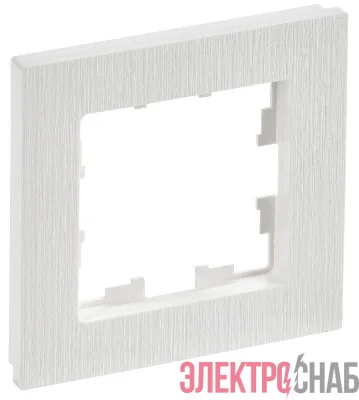 Рамка 1-м BRITE РУ-1-Бр бел. рифленый IEK BR-M12-51-K01
