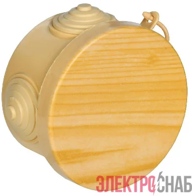 Коробка распаячная ОП КМ d65х40 IP54 4 ввода сосна IEK UKO21-065-040-000-K34-54