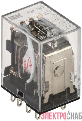 Реле РЭК 78-4 3А 220В AC IEK RRP20-4-03-220A
