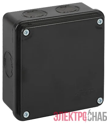 Коробка распределительная ОП 100х100х50мм двухкомпонентн. 7 вводов IP66 черн. Ruvinil 67250Ч