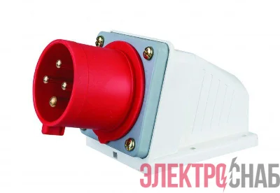 Вилка стационарная 3Р+РЕ 32А 380В IP44 ВС-103 DEKraft 26161DEK