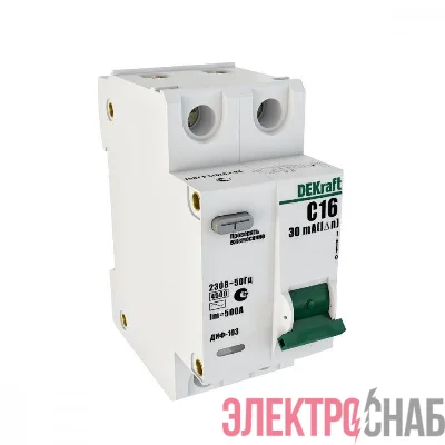 Выключатель авт. диф. тока 1Р+N 40А 30мА AC х-ка С ДИФ-103 4.5кА со вст. защ. от сверхтоков SchE 16017DEK