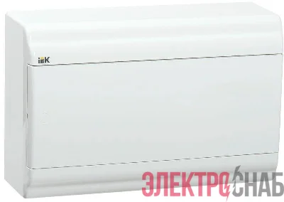 Бокс ЩРН-П-12 мод. навесной пластик IP41 PRIME бел. дверь IEK MKP82-N-12-WD-41-10