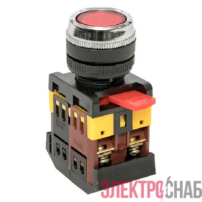 Кнопка ABLFS-22 с подсветкой красн. NO+NC 230В PROxima EKF ablfs-22-r