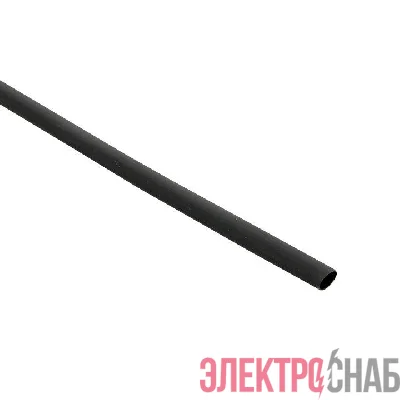 Трубка термоусадочная ТУТк с клеевым слоем нг 4.8/1.6 черн. 1м (уп.10м) PROxima EKF tut-k4.8-b