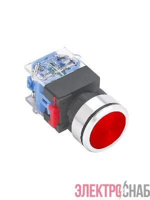 Выключатель кнопочный ВК30-01/R/P 1НЗ цилиндр d30мм IP65 красн. Электротехник ET859210