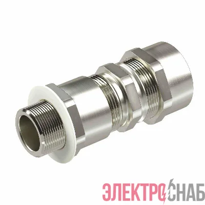 Ввод кабельный серии КА для бронир. кабеля М25х1.5 d11.8-18мм D15-25мм никелированная латунь IP66/IP68 DKC KA3MHK