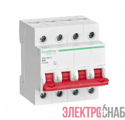 Выключатель нагрузки 4п 63А 400В City9 Set SE C9S16463
