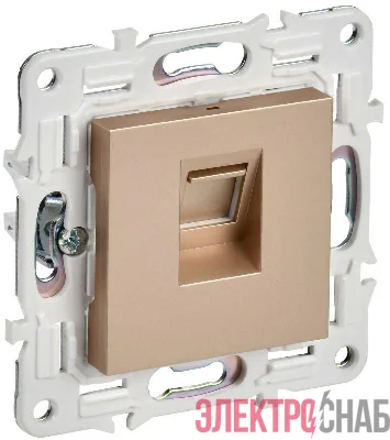 Розетка компьютерная RJ45 кат.5E SKANDY SK-K01Sa песочн. IEK SK-K10-1-K98