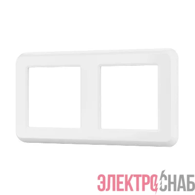 Рамка пластиковая FRM-VERSA-PL-2-WH Arlight 043776
