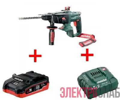 Перфоратор аккумуляторный KHA 18 LTX 1х3.5Ач LiHD+ЗУ ASC55 Metabo T03320