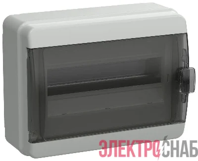 Корпус КМПн-12 TEKFOR IP65 черн. прозр. дверь пластик. IEK TF5-KP72-N-12-65-K03-K02