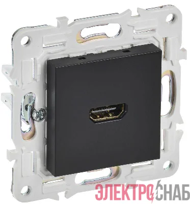Розетка HDMI SKANDY SK-H01Bl черн. IEK SK-H10-K02