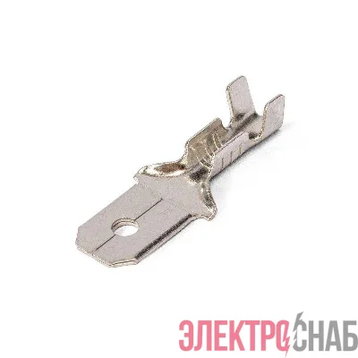 Разъем плоский неизолир. (папа) РП-П(л) 2.5-(6.3) КВТ 89247