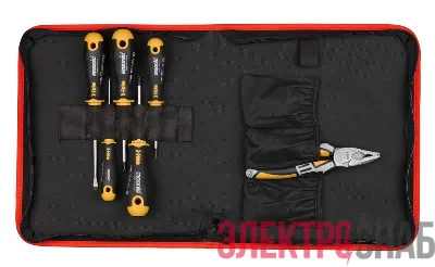 Набор отверток Ergonic SL PH PZ с пассатижами 180мм в сумке Felo 40096604