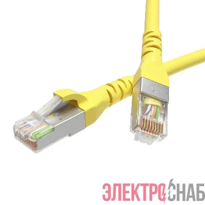 Патч-корд экранированный кат.6 F/UTP 4х2 LSZH 1м желт. DKC RN6FU4510YL