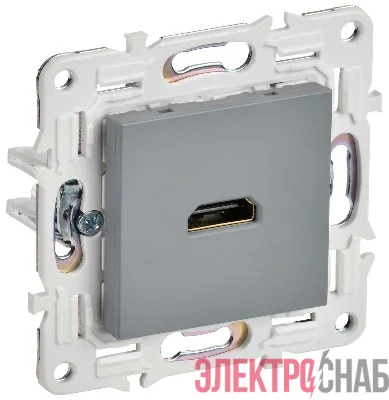Розетка HDMI SKANDY SK-H01Gr сер. IEK SK-H10-K03
