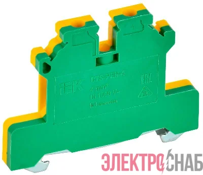 Колодка клеммная CTS-PEN ARMAFIX земля 4кв.мм жел./зел. IEK YCT11-00-K52-004