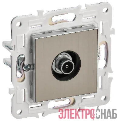 Розетка TV оконечная SKANDY SK-A12N никель IEK SK-A10-O-K50