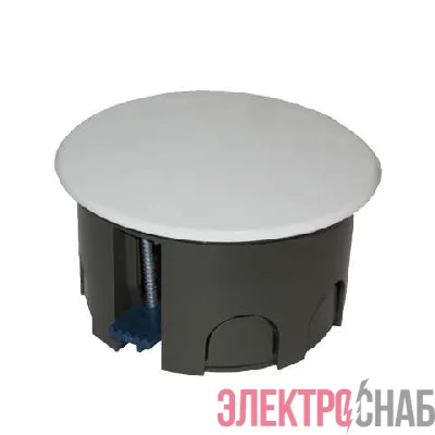 Коробка распределительная СП 80х45мм для гипсокартона пластик. лапки крышка защелкивающаяся Epplast 185250