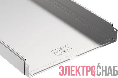 Лоток листовой неперфорированный 400х80 L3000 сталь 1мм IEK CLN10-080-400-3