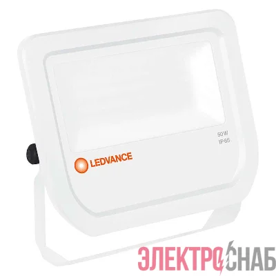 Прожектор светодиодный FLOODLIGHT ДО 50Вт 3000К 5250Лм IP65 бел. LEDVANCE 4058075097582