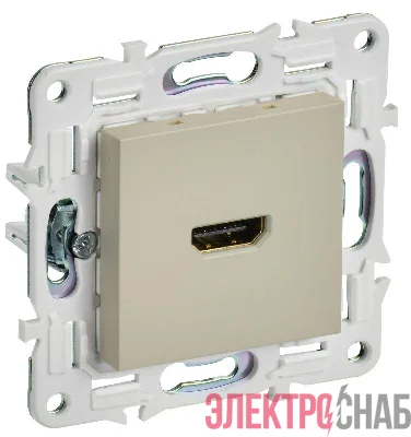 Розетка HDMI SKANDY SK-H01B беж. IEK SK-H10-K10