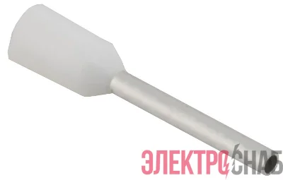 Наконечник НШВИ 0.5-10 бел. (уп.100шт) IEK UGN11-D05-010-100