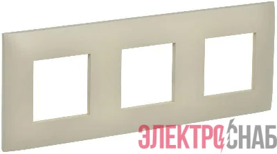 Рамка 3-м SKANDY SK-F01B беж. IEK SK-M32-K10